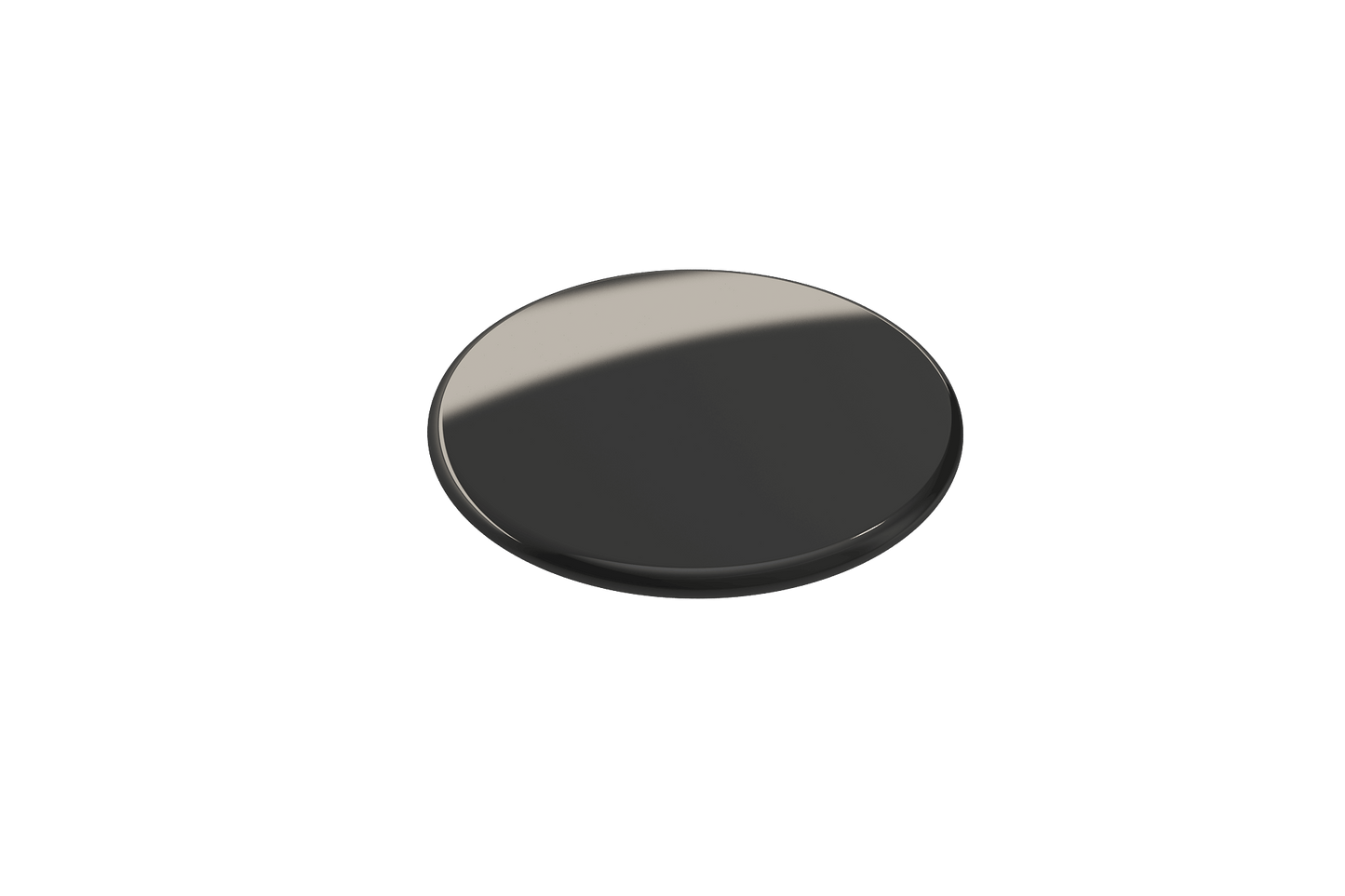 BOCCHI Drain Cover for Fireclay Kitchen Sink Strainers, elegant black finish for minimalist sinks.