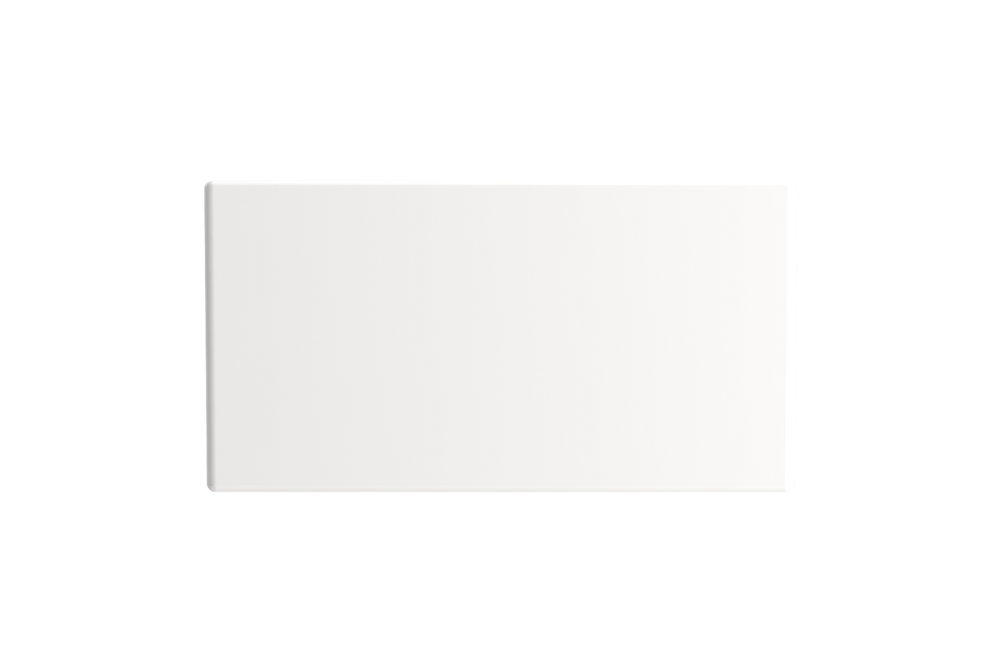 BOCCHI CONTEMPO 36" Step Rim Fireclay Farmhouse Double Bowl Kitchen Sink with Protective Bottom Grid and Strainer, white finish top view.