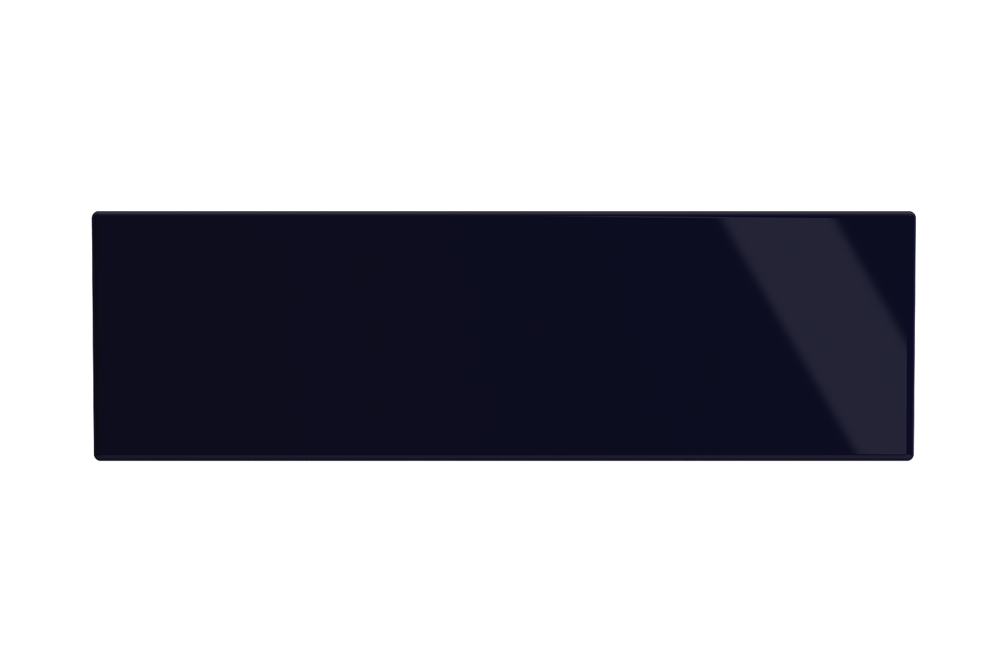 Front view of Sapphire Blue Bocchi Contempo 33" Fireclay Farmhouse sink with bottom grid and strainer, highlighting smooth apron-front finish