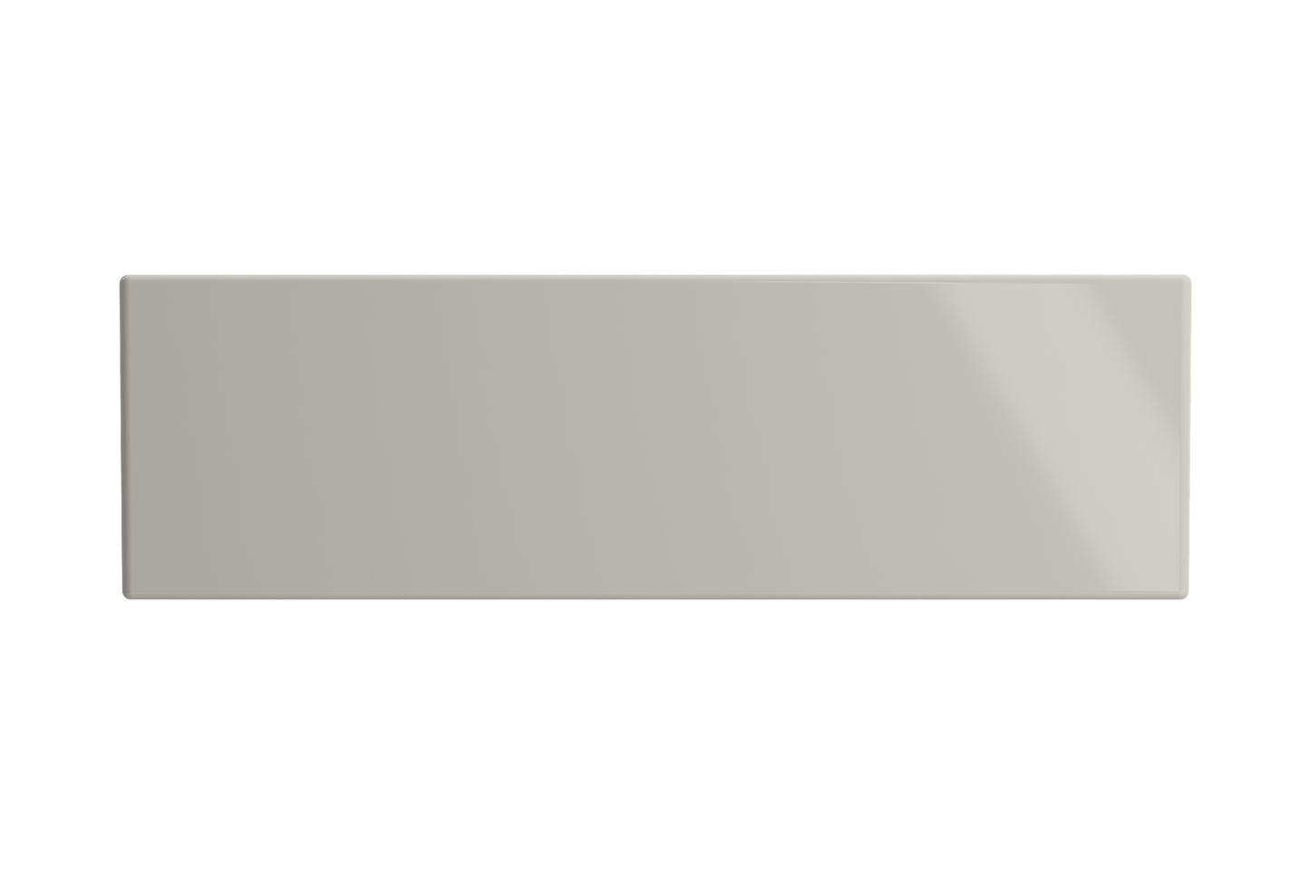 Back view of Bocchi Contempo 33" Fireclay Farmhouse Sink in Biscuit - highlighting reversible installation potential