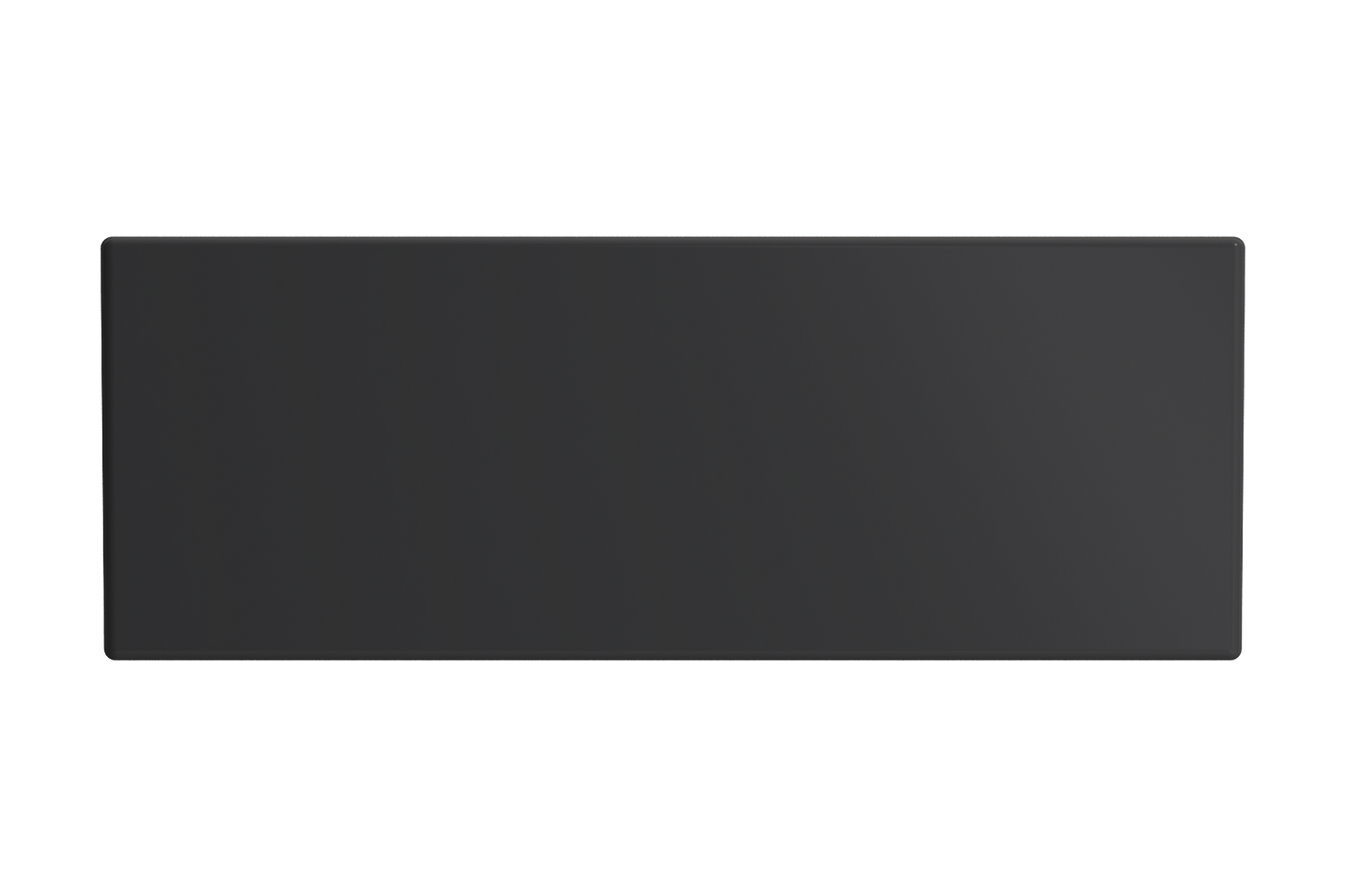 BOCCHI CONTEMPO 27" Fireclay Farmhouse Single Bowl Kitchen Sink with Protective Bottom Grid and Strainer - matte black finish, top view