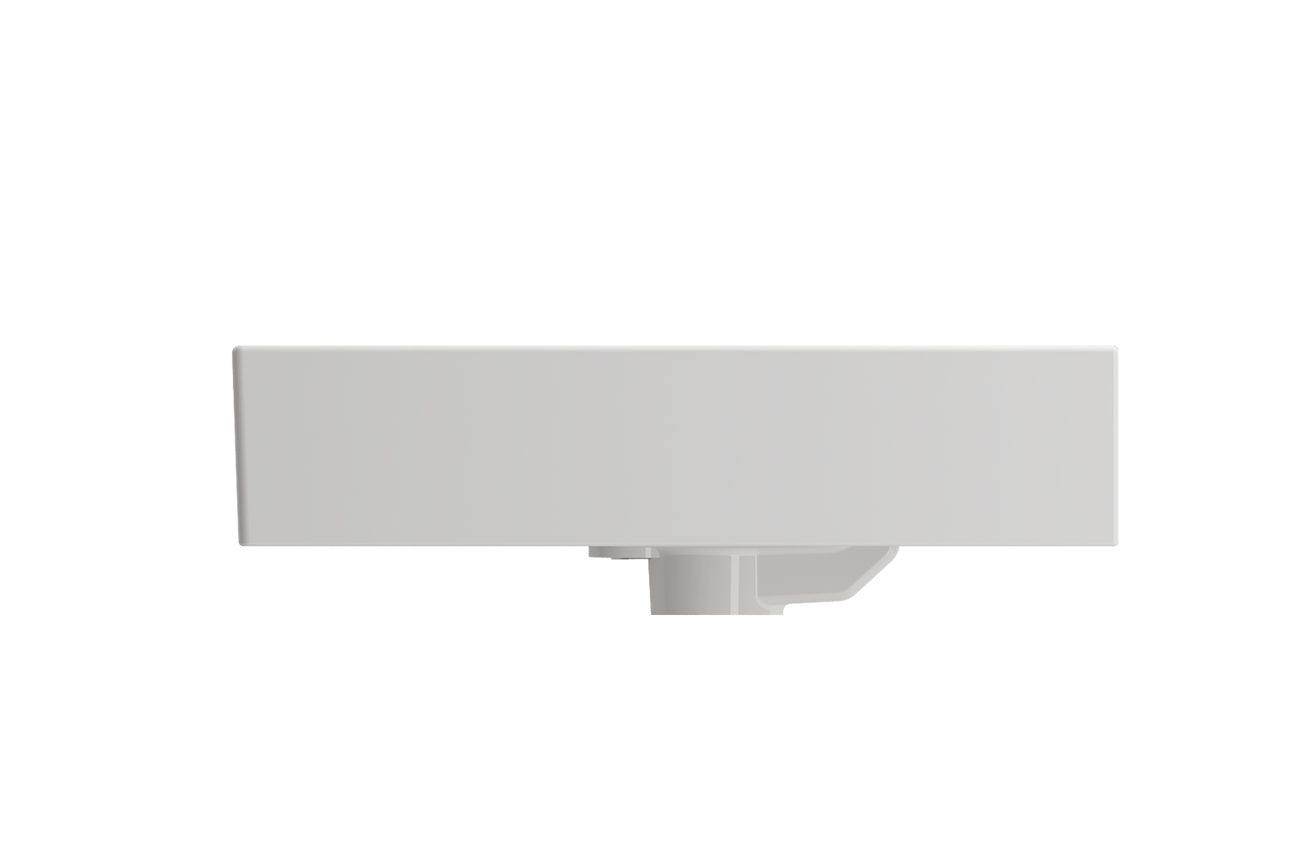 Bocchi BOCCHI MILANO 24" Wall-Mounted Sink Fireclay 3-Hole With Overflow Color: White
