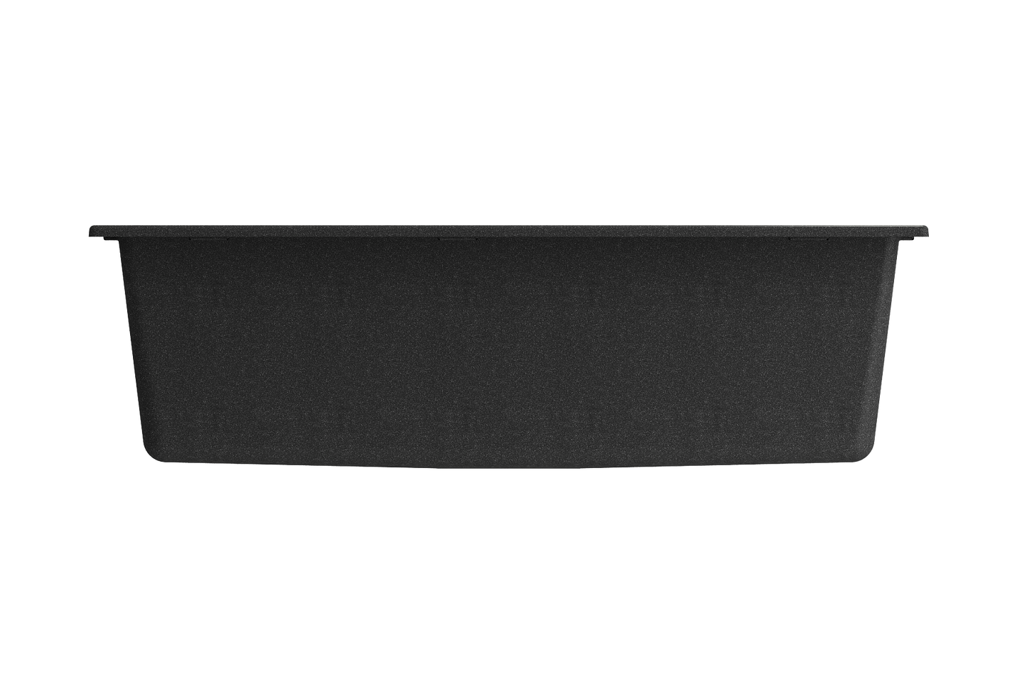 Bocchi CAMPINO UNO 33" Single Bowl Dual Mount Granite Kitchen Sink with Strainer Color: Matte Black