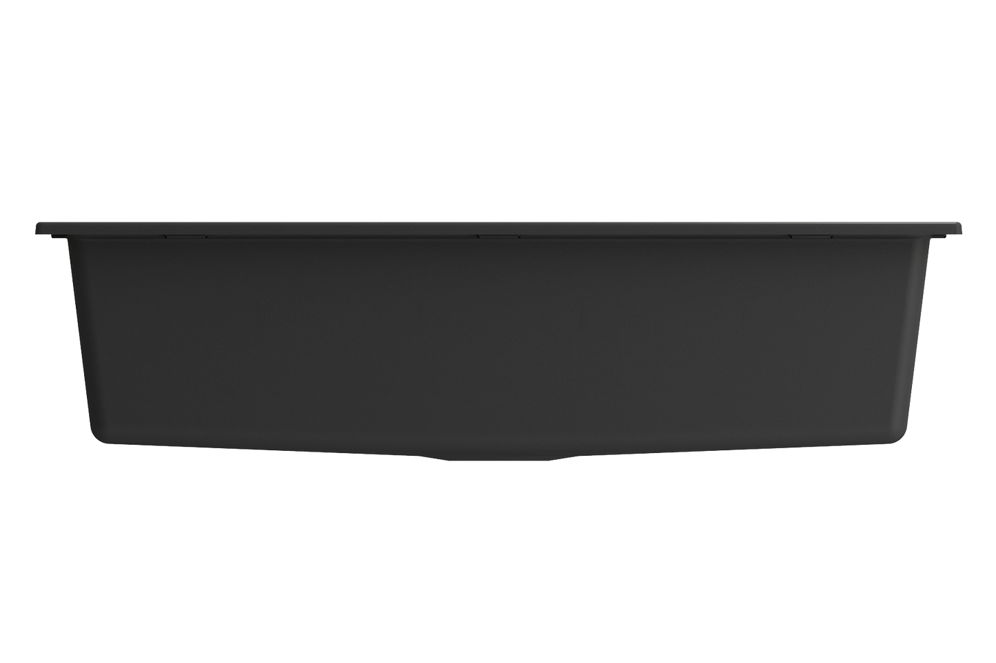 BOCCHI BAVENO LUX 34" Dual-Mount Single Bowl Granite Composite Kitchen Sink with Integrated Workstation and Accessories with Covers, black finish.
