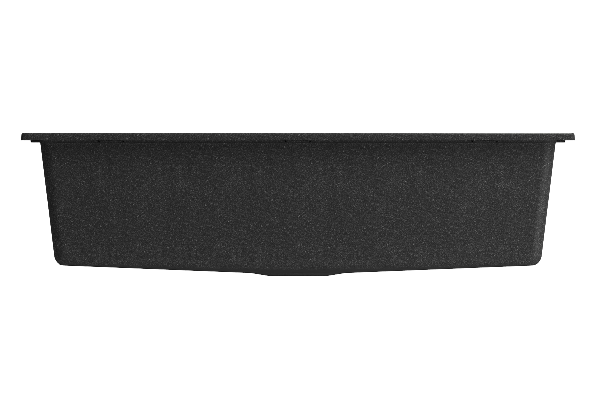 BOCCHI BAVENO LUX 34" Dual-Mount Single Bowl Granite Composite Kitchen Sink with Integrated Workstation and Accessories in black
