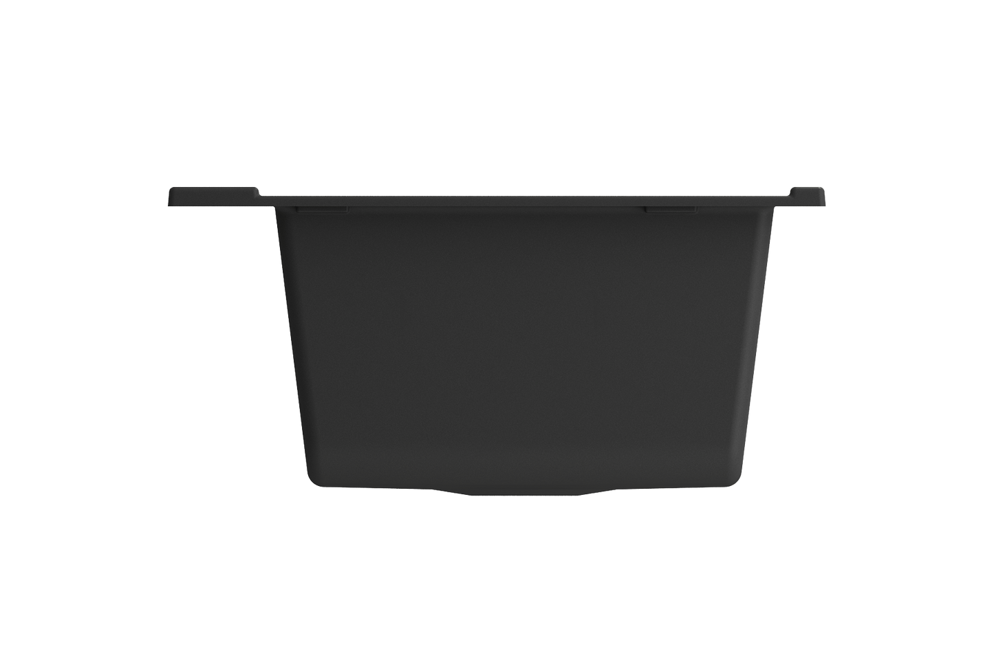 BOCCHI BAVENO LUX 34" Double Bowl Granite Composite Kitchen Sink with Integrated Workstation and Accessories in black finish.