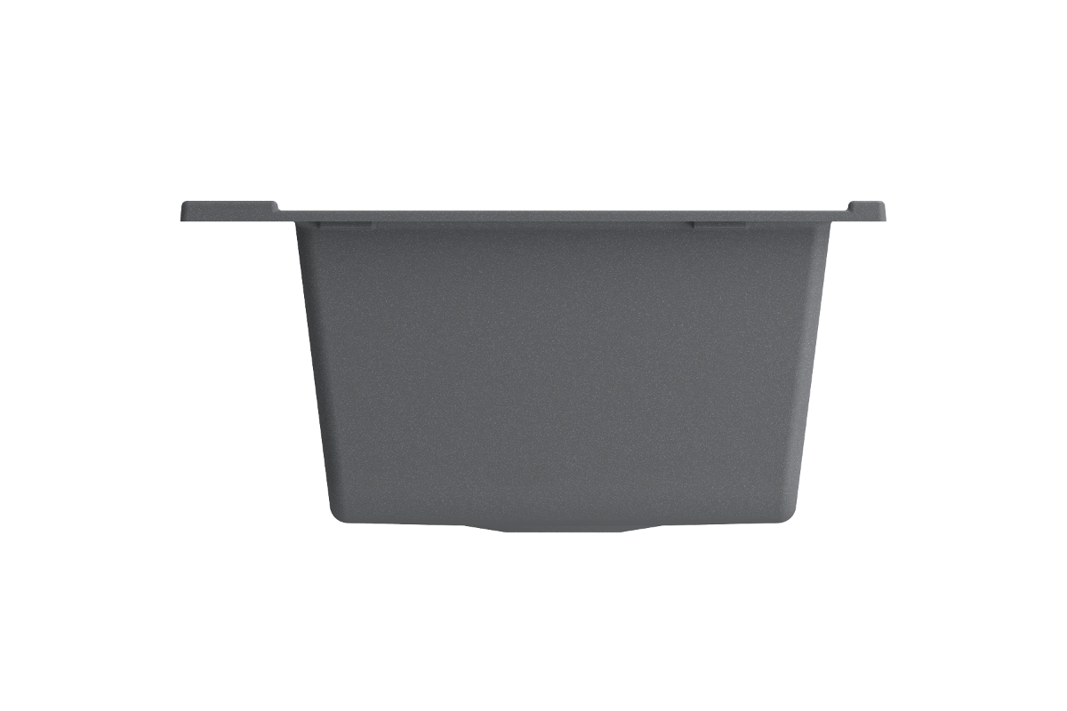 BOCCHI BAVENO LUX 34" Double Bowl Granite Composite Kitchen Sink with Integrated Workstation and Accessories with Covers - dark gray cover