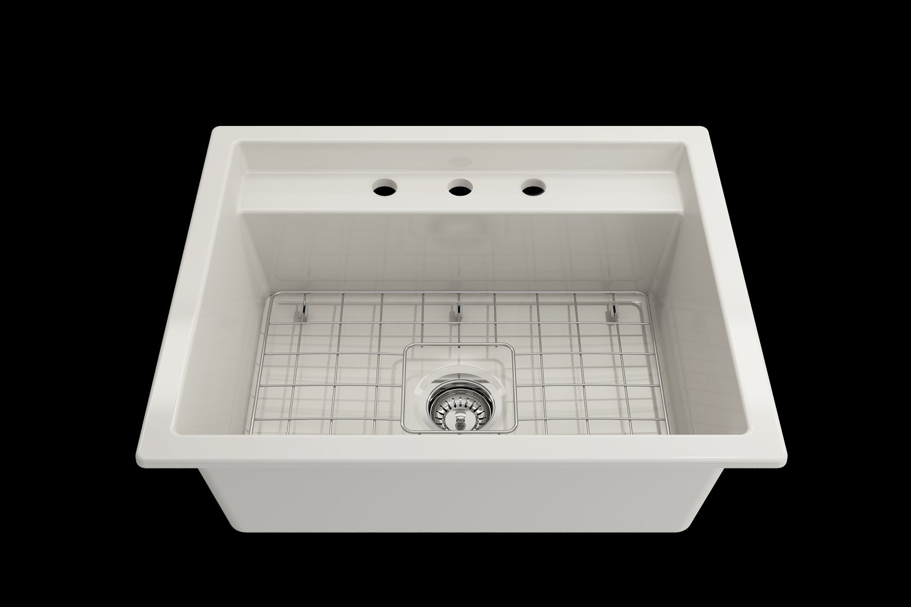 BOCCHI BAVENO UNO 27" Single Bowl Kitchen Sink with Integrated Workstation and Accessories