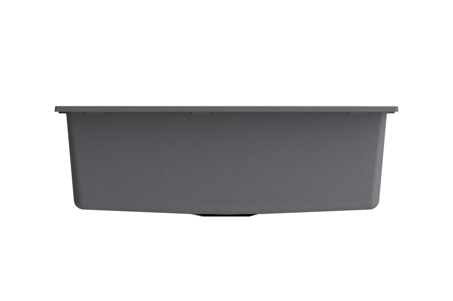 BOCCHI CAMPINO UNO 27" Dual-Mount Single Bowl Granite Composite Kitchen Sink in elegant gray design.