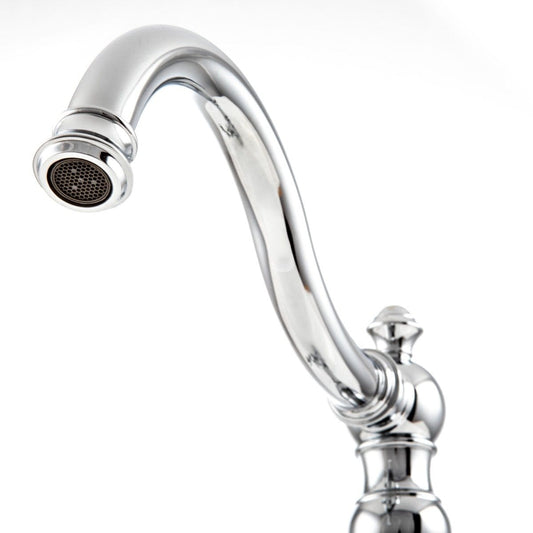 ZLINE Rembrandt Chrome Bridge Kitchen Faucet REM-KF-CH sleek spout showcasing traditional design and modern performance