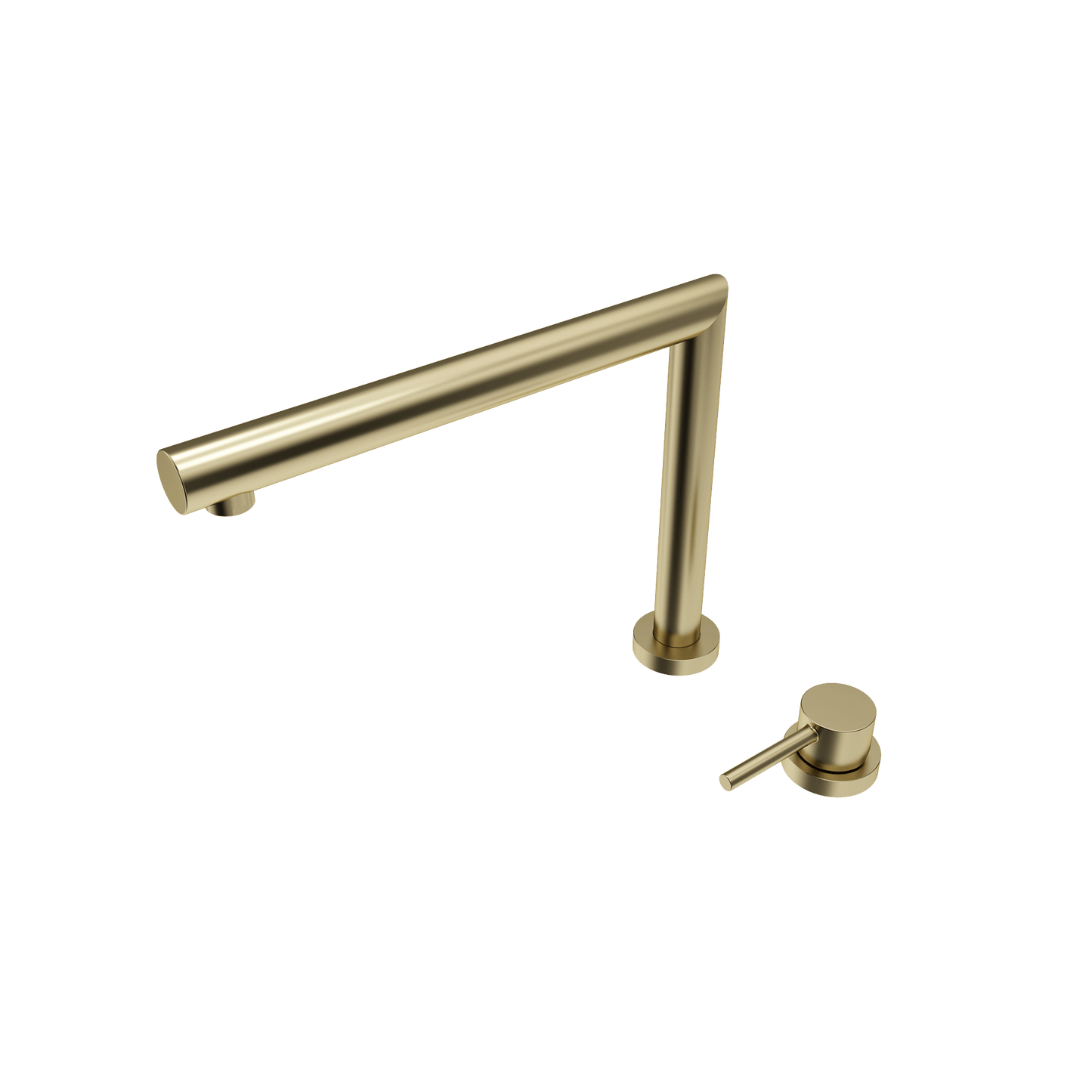BOCCHI BAVENO Move Kitchen Faucet in elegant gold finish showcasing its telescopic design.