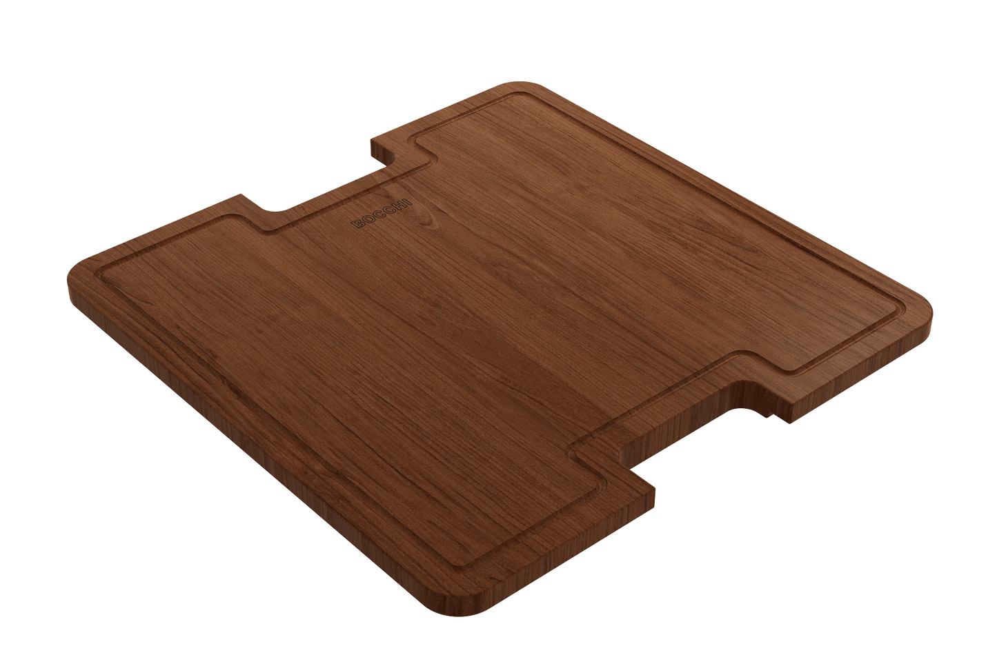 BOCCHI Wooden Cutting Board with Handles For Sotto 1359 premium wood construction and dual handle design