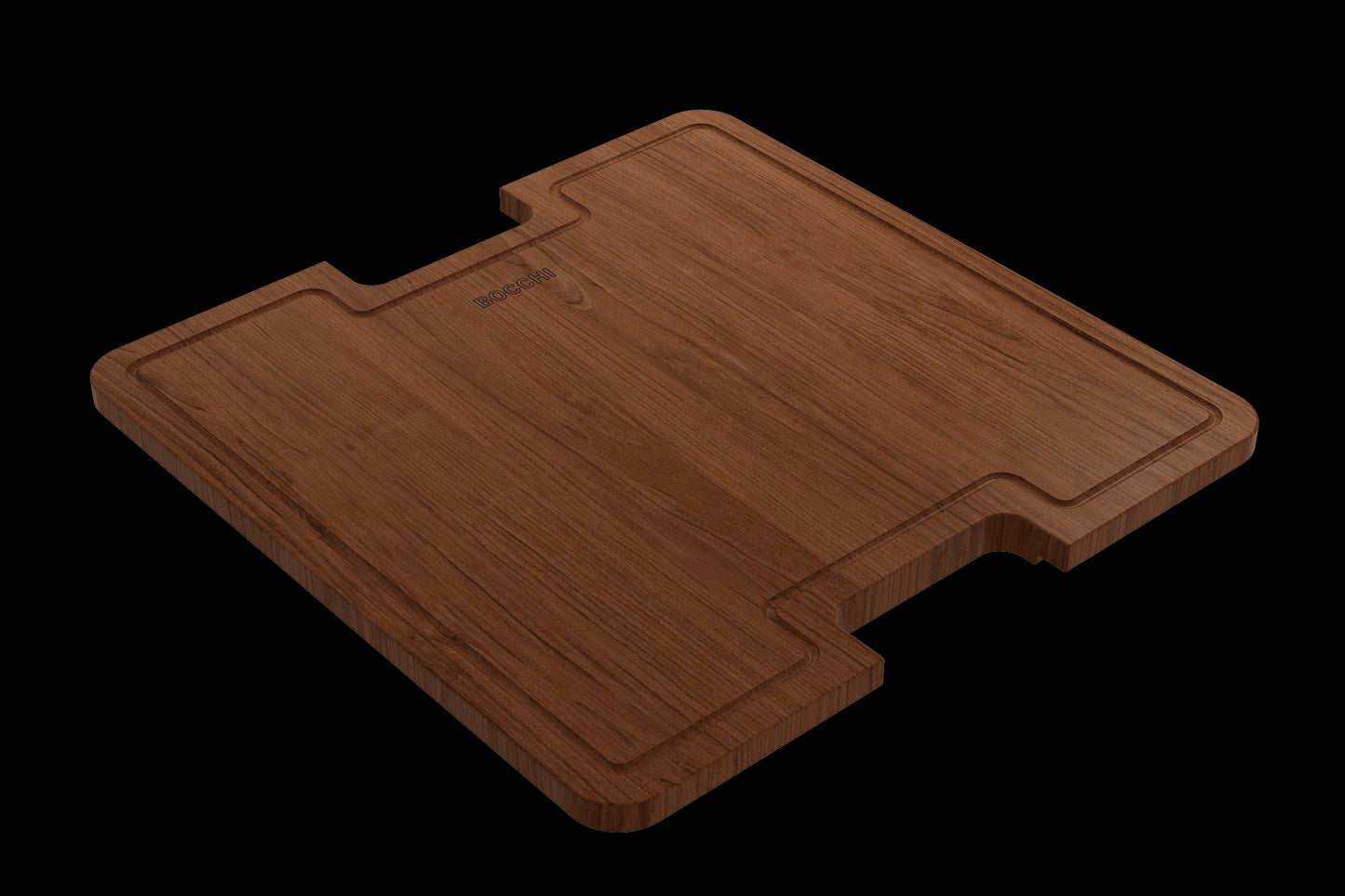 BOCCHI Wooden Cutting Board with Handles For Sotto 1359