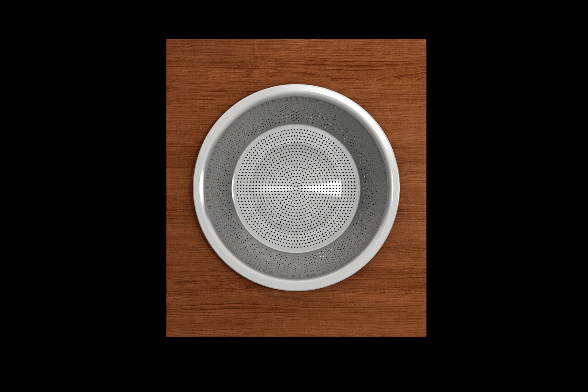 BOCCHI Prep Board Set for Workstation Sinks with Large Round Stainless Steel Mixing Bowl and Colander