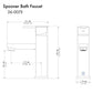 ZLINE Spooner Bath Faucet in Electric Matte Black (SPN-BF-MB)