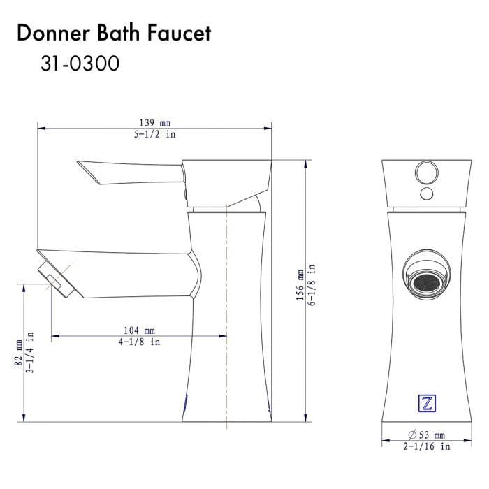 ZLINE Donner Bath Faucet in Chrome (DNR-BF-CH)