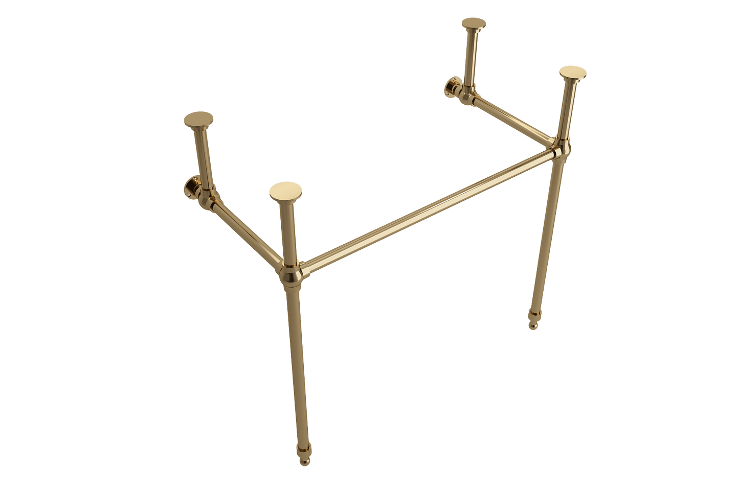 BOCCHI Metal Console Leg Set in premium metal construction for bathroom fixtures.