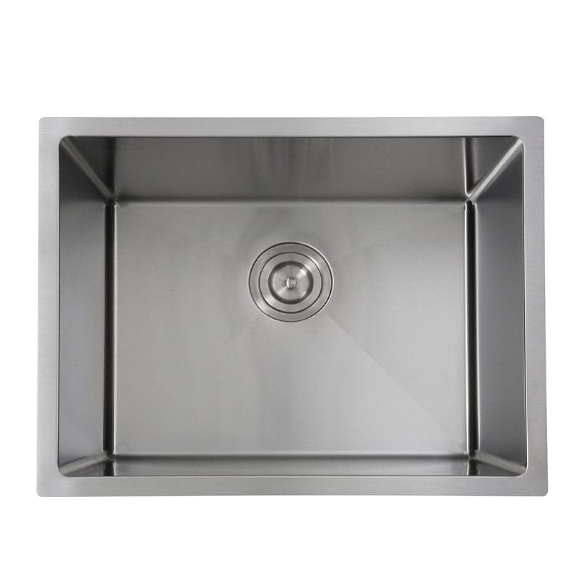Nantucket 23" Undermount Stainless Steel Kitchen/Utility Sink SR2318-12-16 top view with deep basin design.