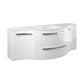 LATOSCANA AMENO 57" Modern Wall Mounted Vanity Unit with Left and Right Concave Cabinets