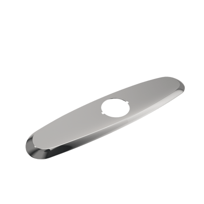 BOCCHI Traditional Kitchen Faucet Deck Plate Oval, elegant polished chrome finish, ideal for covering unused sink holes.