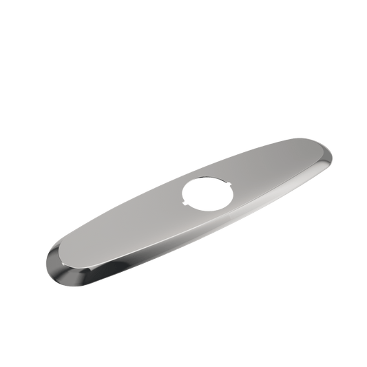 BOCCHI Traditional Kitchen Faucet Deck Plate Oval, elegant polished chrome finish, ideal for covering unused sink holes.