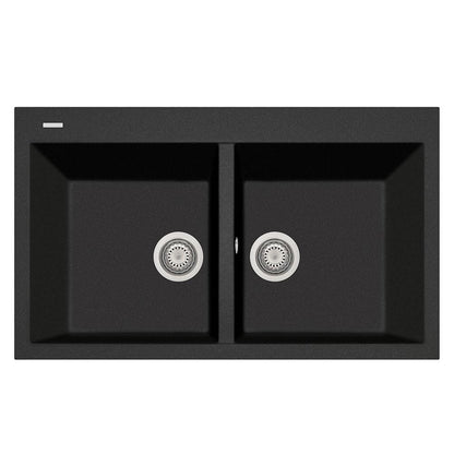 Latoscana Plados 34" Drop-In Double Bowl Kitchen Sink
