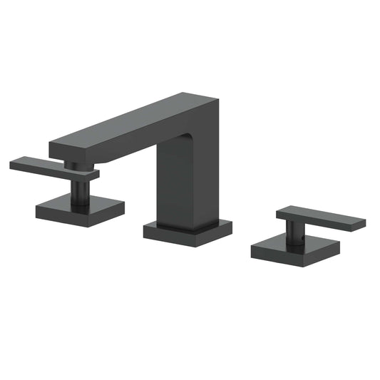 ZLINE Crystal Bay Bath Faucet showcasing a minimalist design with ultra-low profile architecture and sleek black finish.