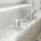 BOCCHI LESINA 2.0 Kitchen Soap Dispenser on a marble countertop in a traditional kitchen setting.