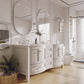 Eviva Stanton 60" White Transitional Double Sink Bathroom Vanity with White Carrara Top
