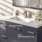 Eviva Lugano 48" Gray Modern Bathroom Vanity with White Integrated Top