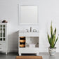 Eviva Acclaim 28" White Transitional Bathroom Vanity with White Carrara Top