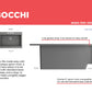 BOCCHI NUOVA Farmhouse Short Apron Front Fireclay 34" Single Bowl Kitchen Sink