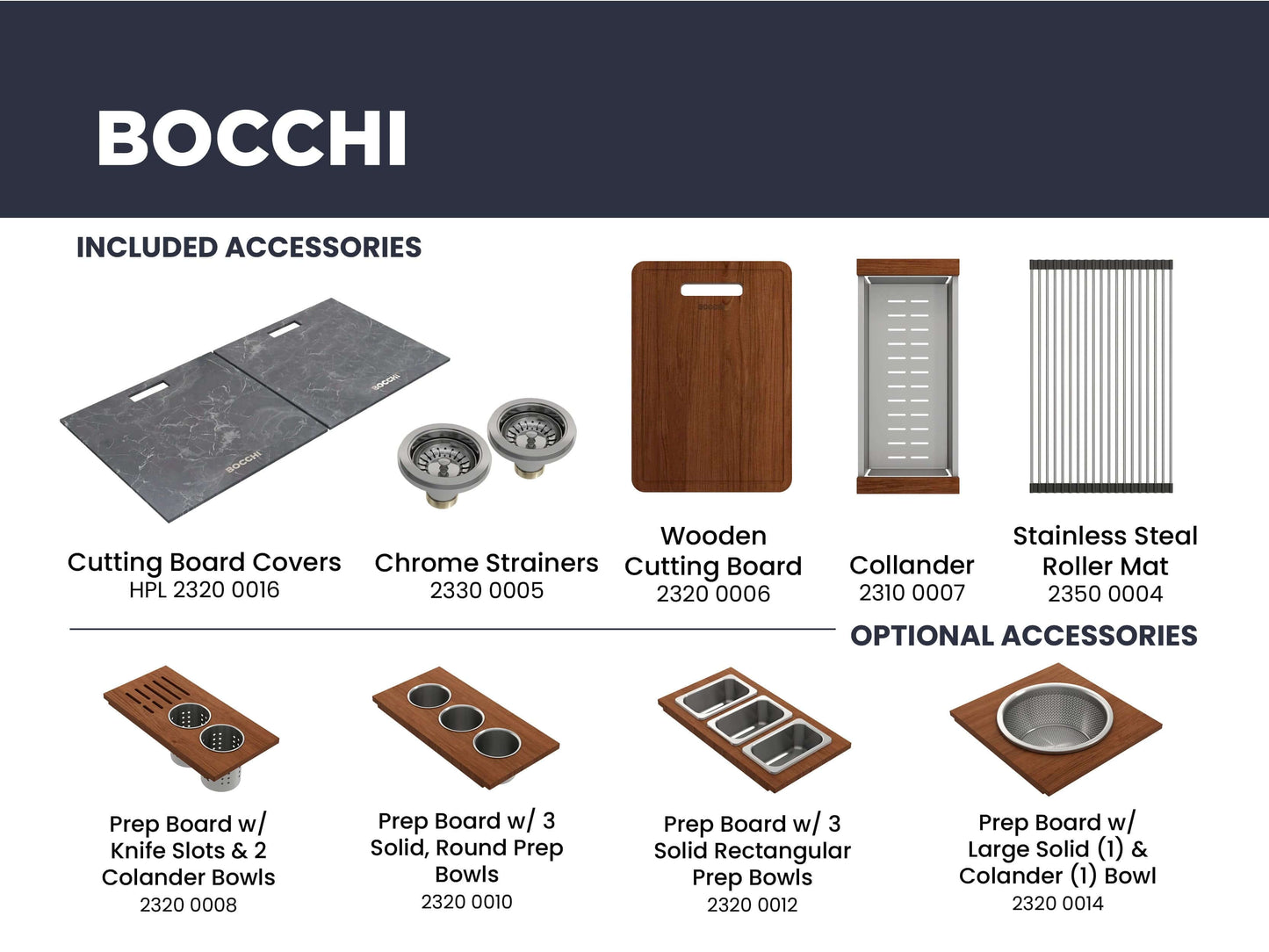 BOCCHI BAVENO LUX 34" Double Bowl Granite Composite Kitchen Sink with Integrated Workstation and Accessories with Covers, included accessories