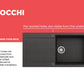 BOCCHI LEVANZO 20" Dual-Mount Single Bowl Granite Composite Kitchen Sink with Drain Board