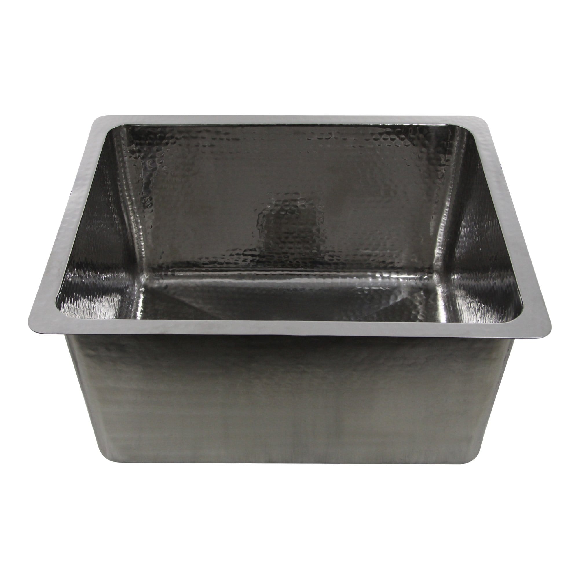 Nantucket 23" Hammered Stainless Steel Rectangle Kitchen/Laundry Sink - KSSH2318-12