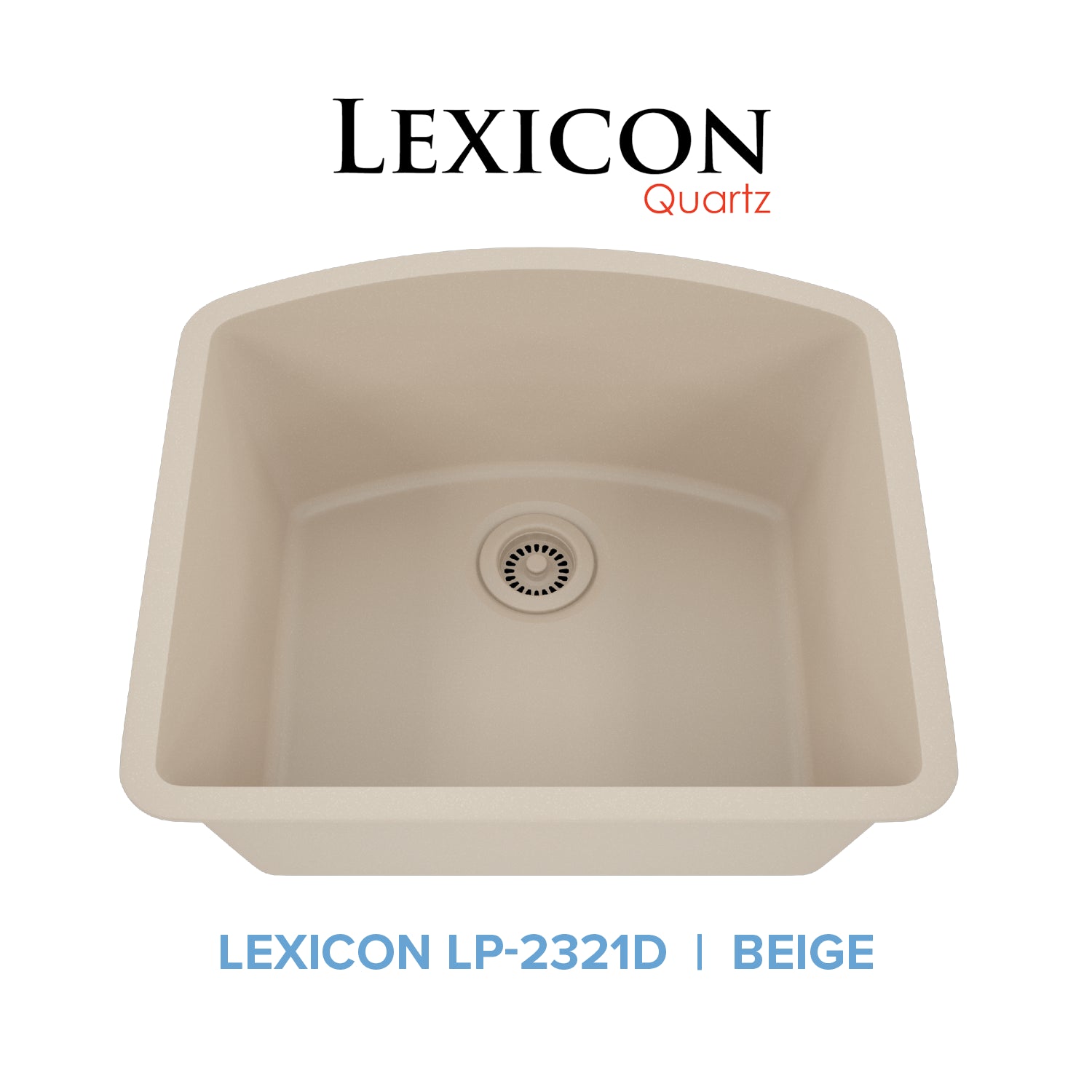 Lexicon Platinum 23" Quartz Composite Sink LP-2321D
