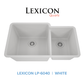 Lexicon Platinum 32" Quartz Composite Sink LP-6040