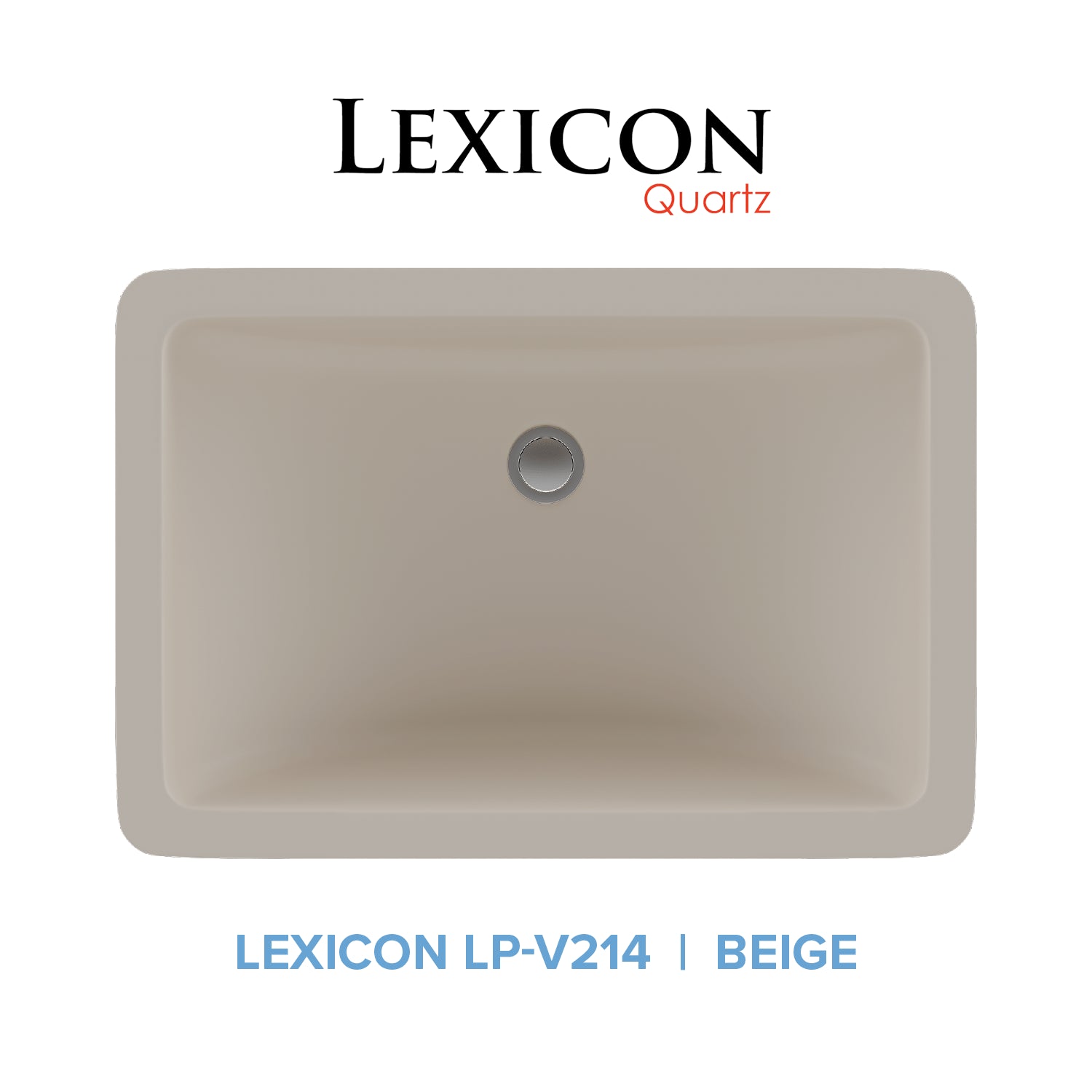 Lexicon Platinum 21" Quartz Composite Rectangle Vanity Sink LP-V214