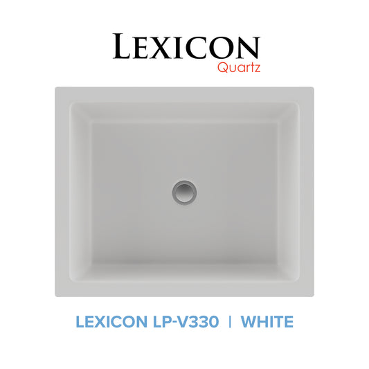 Lexicon Platinum 15.75" Quartz Composite Rectangle Vanity Sink LP-V330
