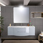 LATOSCANA OASI 67" Modern Wall Mounted Vanity Unit with Both Side Cabinets