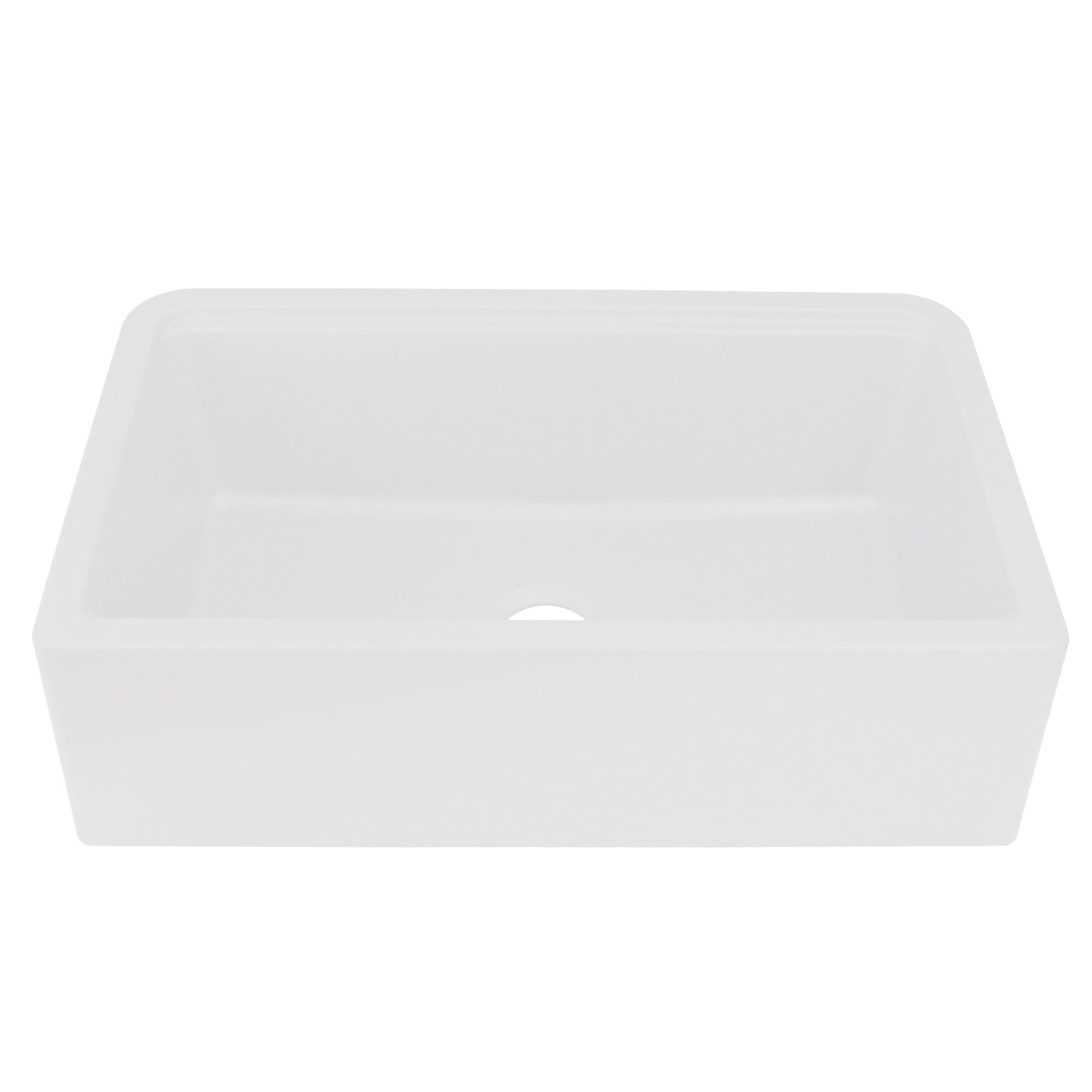 Nantucket 33" Reversible Workstation Granite Composite Apron Sink with Accessory Pack - PR3320-APS-W in white.