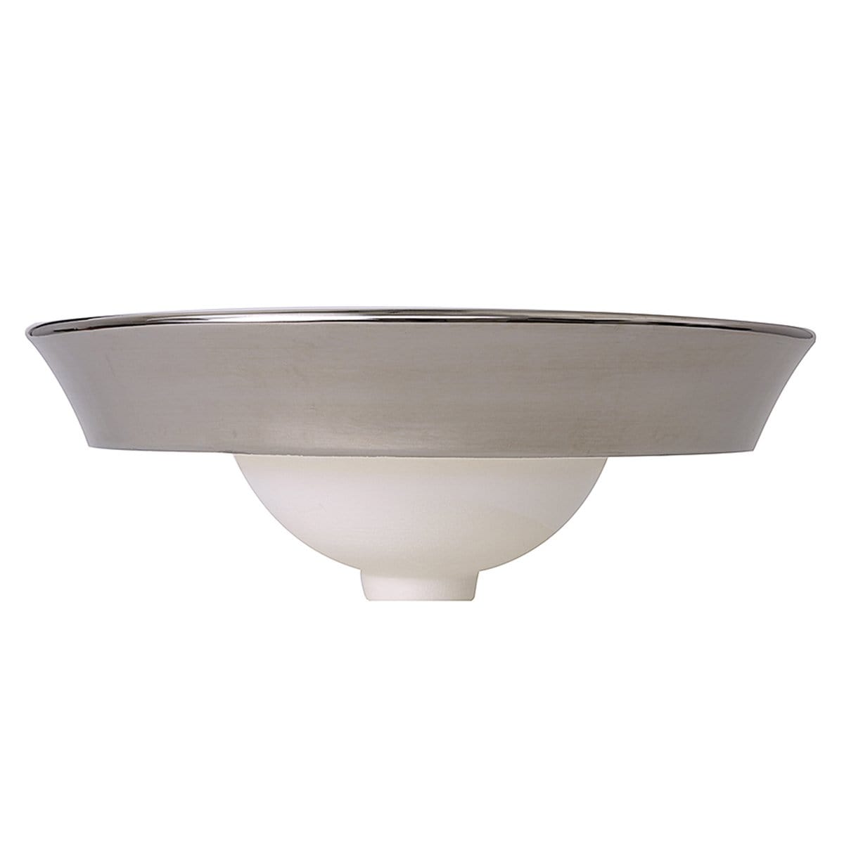 Nantucket St. Malo Italian Fireclay Vanity Sink - RC77240P with hand-painted platinum accent and white fireclay finish.
