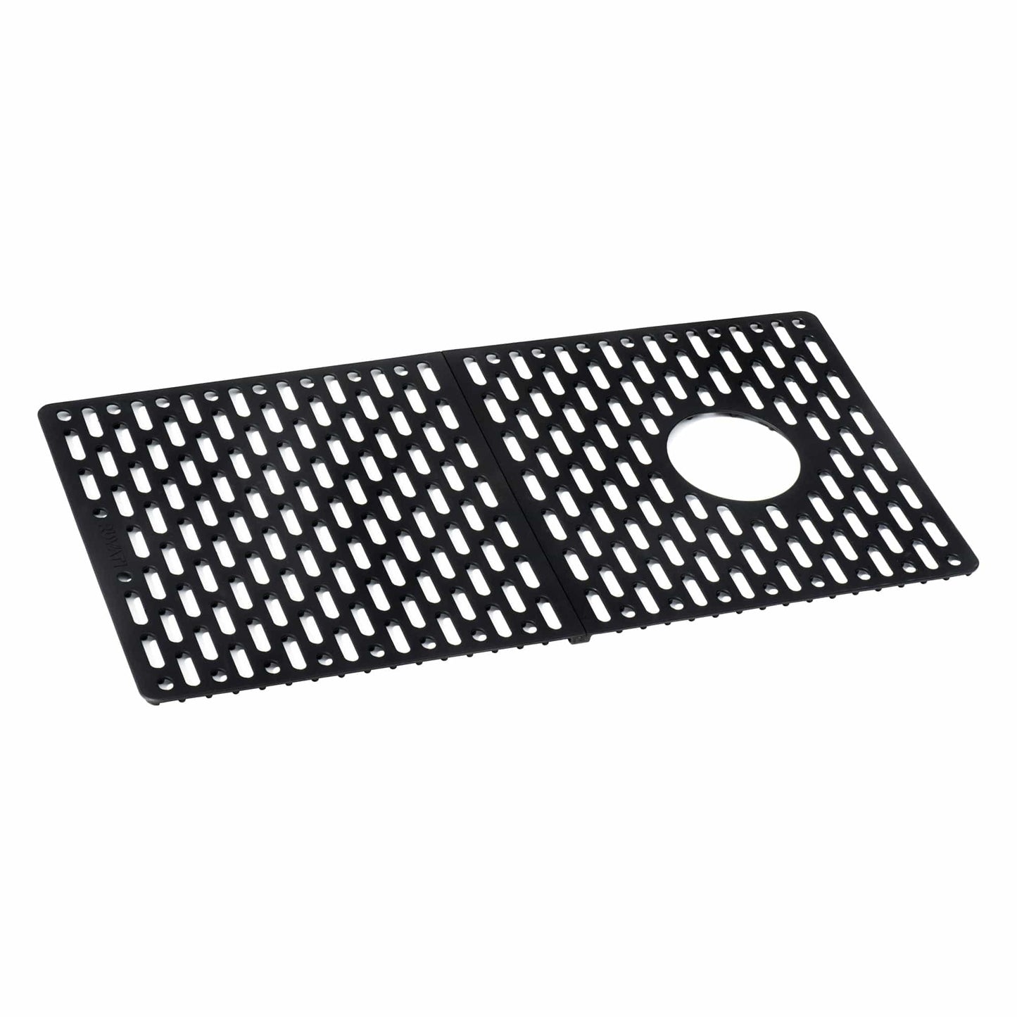 Ruvati epiStage 33" Workstation Drop-in Granite Kitchen Sink RVG1302BK adjustable black sink grid accessory.