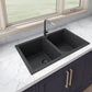Ruvati epiGranite 34" Granite Composite Kitchen Sink RVG1319BK