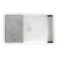Ruvati epiCast 33" Workstation Composite Granite Kitchen Sink RVG1533WH