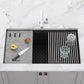 Ruvati epiStage 33" Workstation Granite Kitchen Sink RVG2302BK