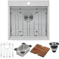 Ruvati Siena 21" RV Workstation Drop-in Stainless Steel Kitchen Sink RVH8221