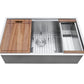 Ruvati Roma 32" Workstation Ledge Stainless Steel Kitchen Sink RVH8300