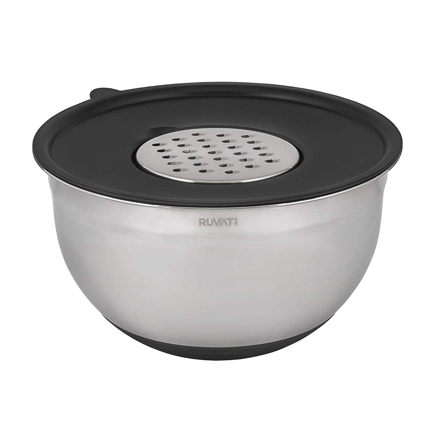 Ruvati 45" Workstation Dual Tiered Ledge Kitchen Sink Stainless Steel RVH8333 accessory bowl with strainer.