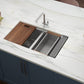 Ruvati Roma 30" Workstation Ledge Stainless Steel Kitchen Sink RVH8345